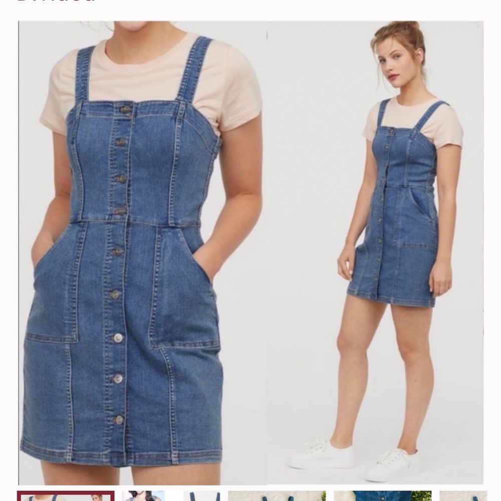 Denim Mini Dress - Divided Size 4